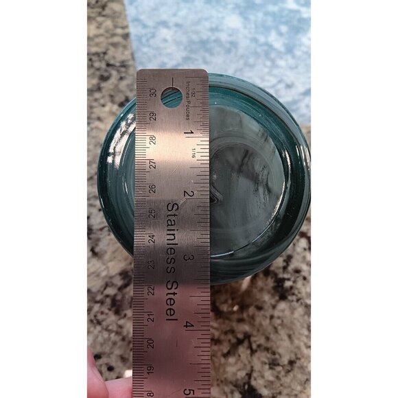 Vintage Handmade Decorative Swirl Art Glass For Candles Or Flowers - Picture 8 of 12